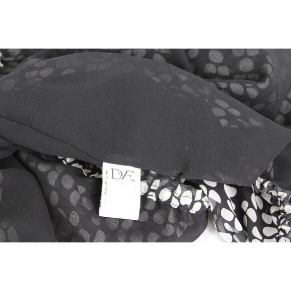 A5 NWoT DIANE VON FURSTENBERG Polka Dot Printed Silk Blouse Top Size M - Picture 5 of 6